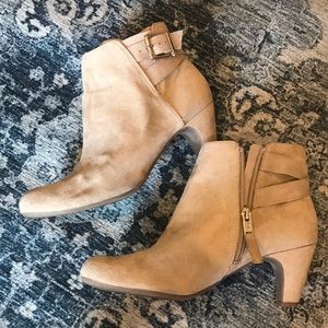 Tan Suede Booties